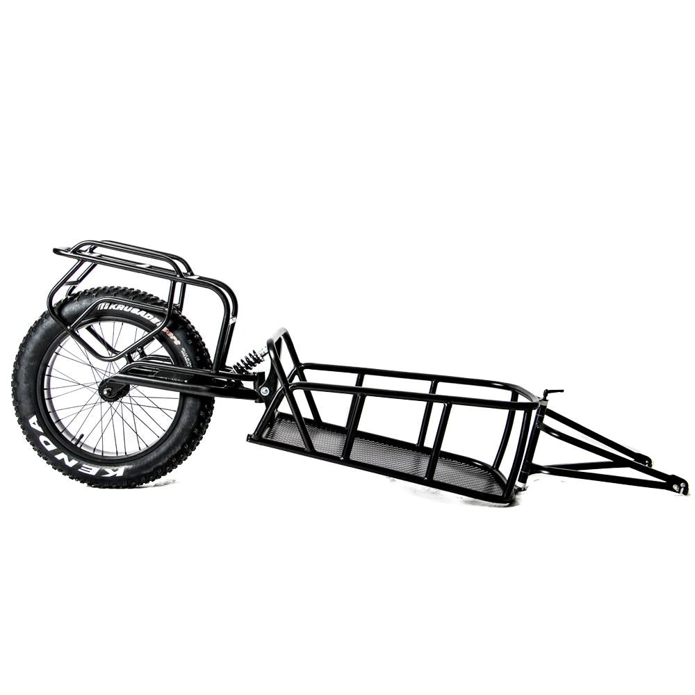 EUNORAU Single track Fat Tire Cargo Bike Trailer For Hunting - E-Wheel Warehouse