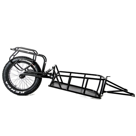 EUNORAU Single track Fat Tire Cargo Bike Trailer For Hunting - E-Wheel Warehouse