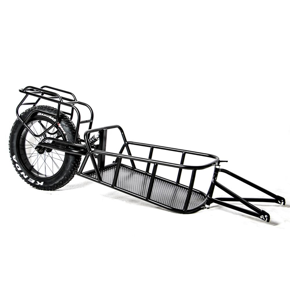 EUNORAU Single track Fat Tire Cargo Bike Trailer For Hunting - E-Wheel Warehouse