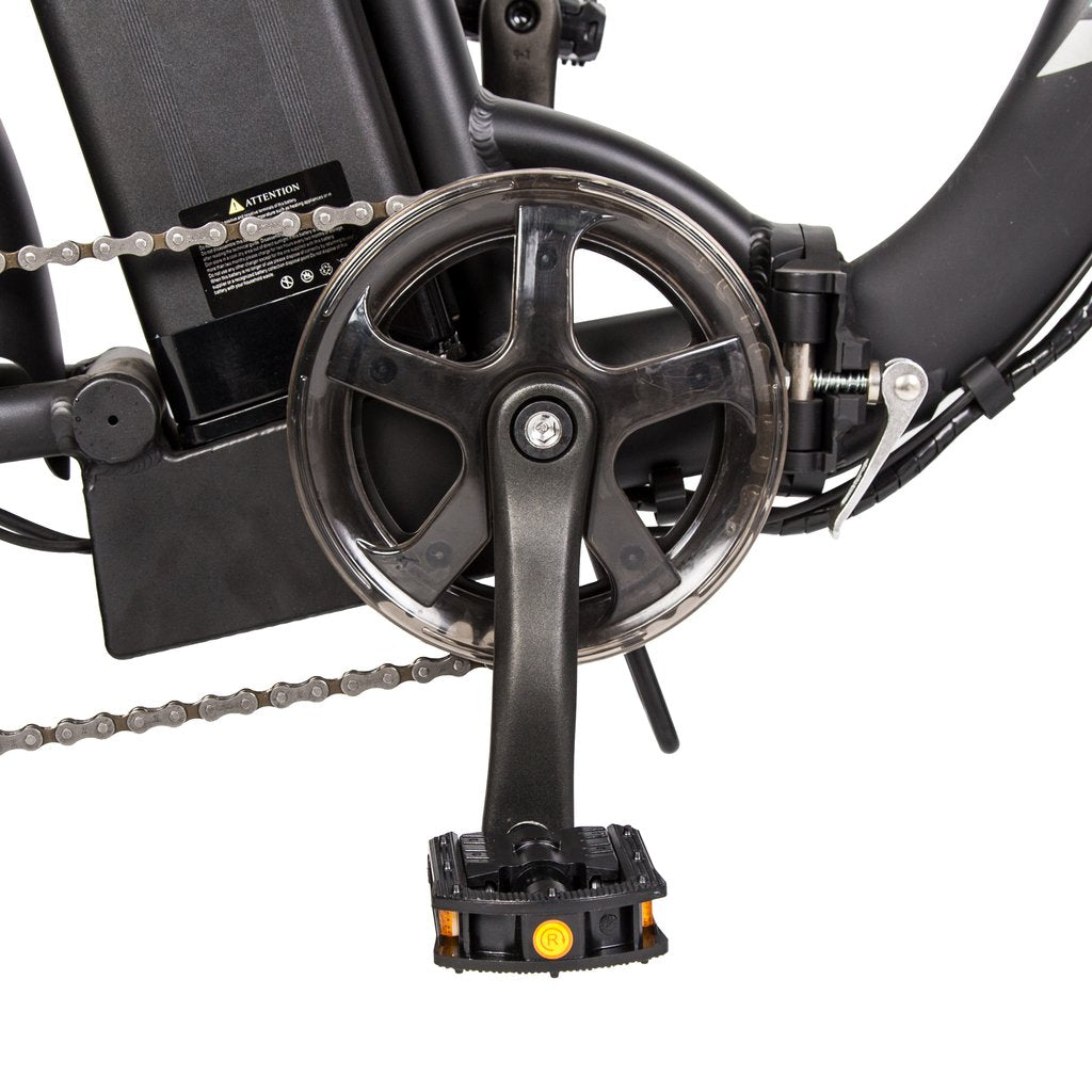 Ecotric Portable And Folding Fat Tair Bike Model Dolphin Black, Blue