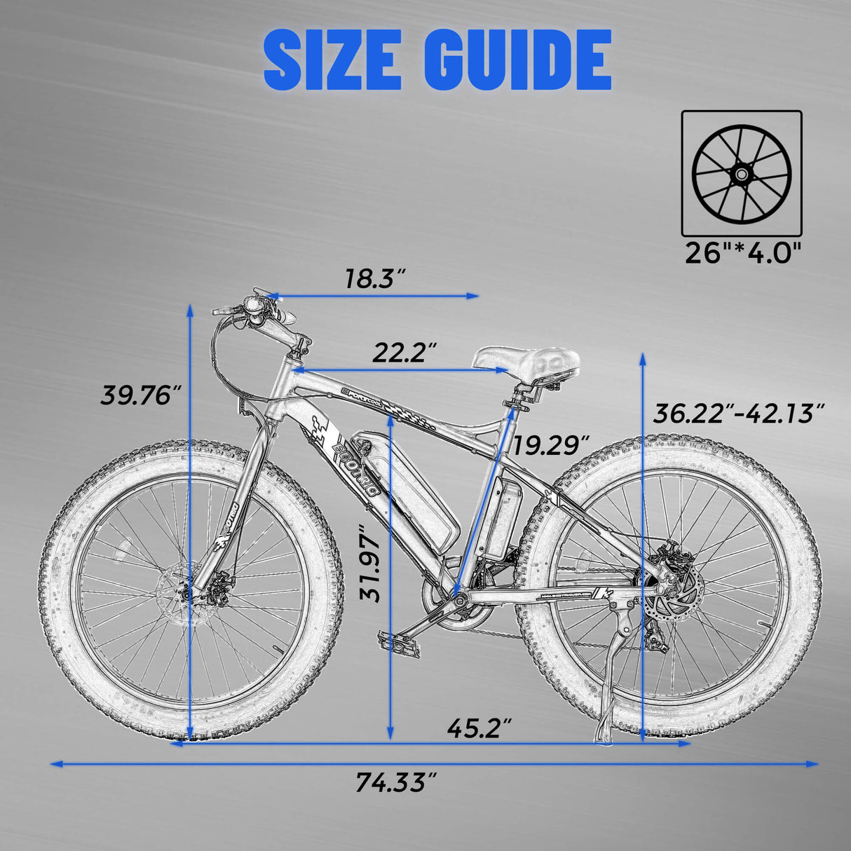 Ecotric Fat Tire Beach Snow Electric Bike