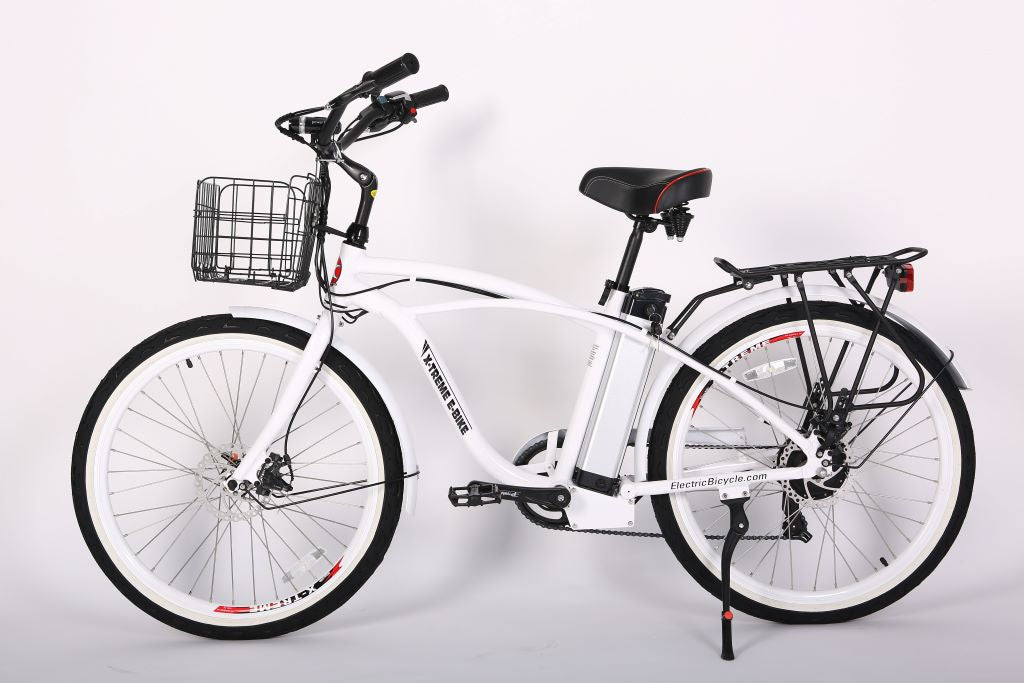 X-Treme Newport Elite 24 Volt Best Beach Cruiser Electric Bike 2020
