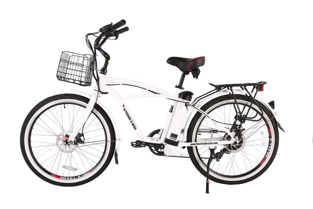 X-Treme Newport Elite 24 Volt Beach Cruiser Electric Bike - E-Wheel Warehouse