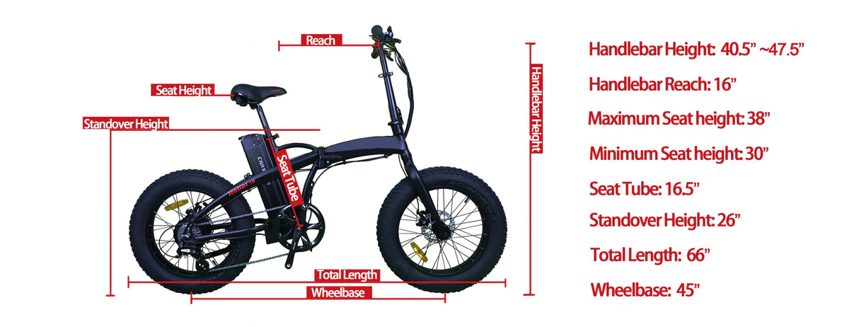 GlareWheel EB-RE Electric Bike Fat Tire Sport Bicycle 500W Racer 7-Speed Gear - E-Wheel Warehouse