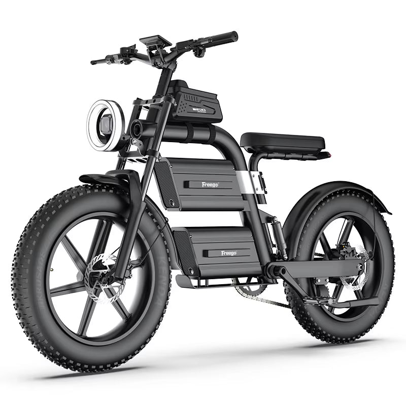 Freego E20 Dual Battery Electric Motorcycle Bike with adjustable