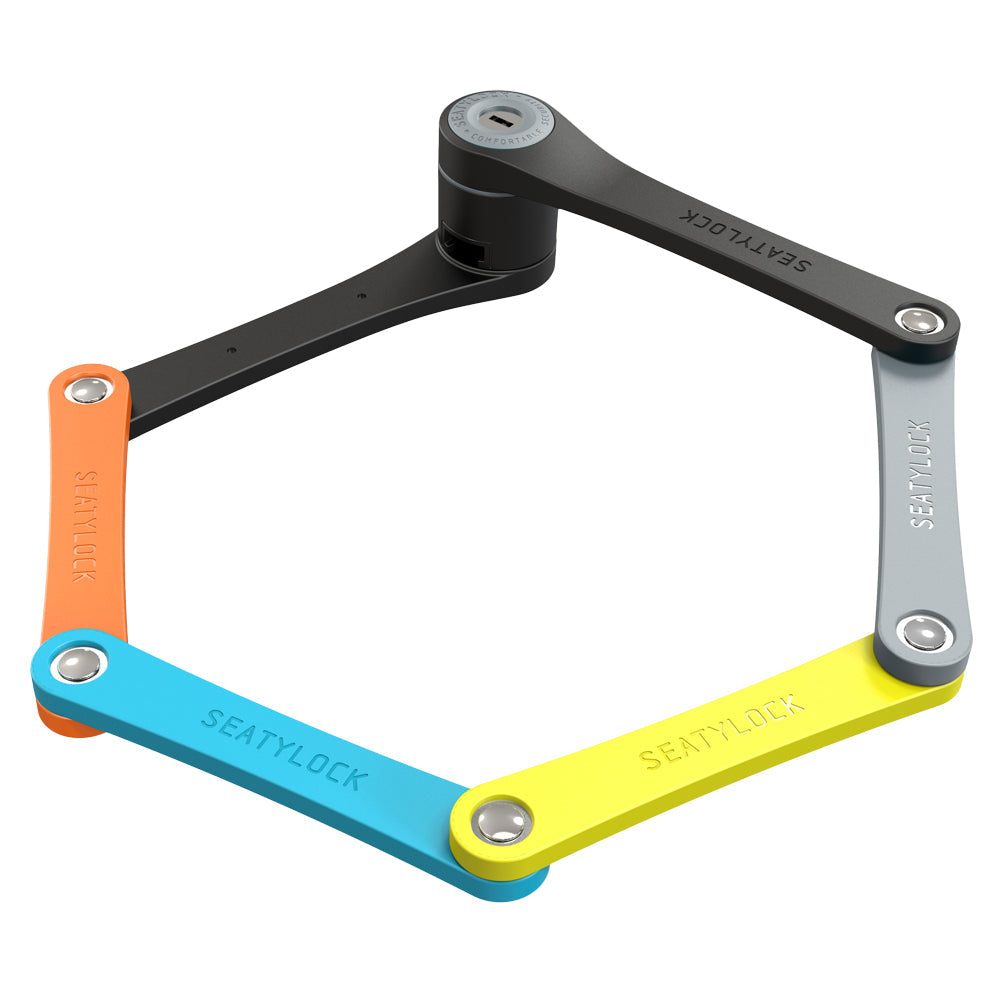 レア！新品！SEATYLOCK FOLDYLOCK 85 鍵 ロック　レインボー Foldylock Compact – E-Wheel Warehouse