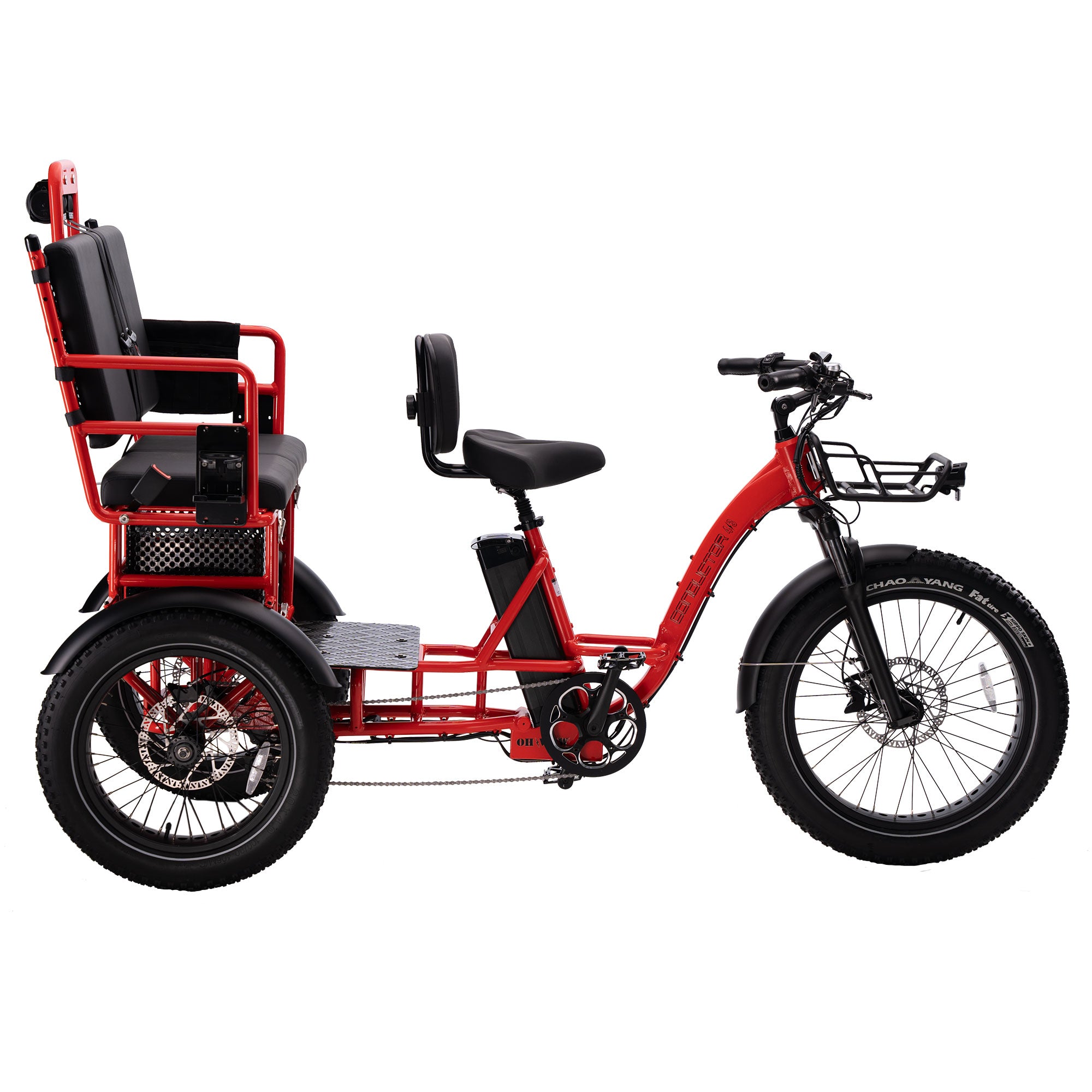 Oh Wow Cycles Conductor 4-3 Electric Rickshaw Trike 750W – E-Wheel Oh Wow Cycles Conductor 4-3 Electric Rickshaw Trike 750W – E-Wheel