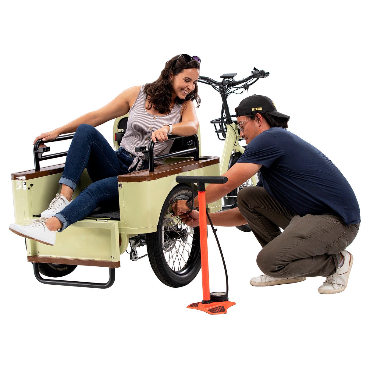 Oh Wow Cycles Conductor Plus Rickshaw Cargo Electric trike