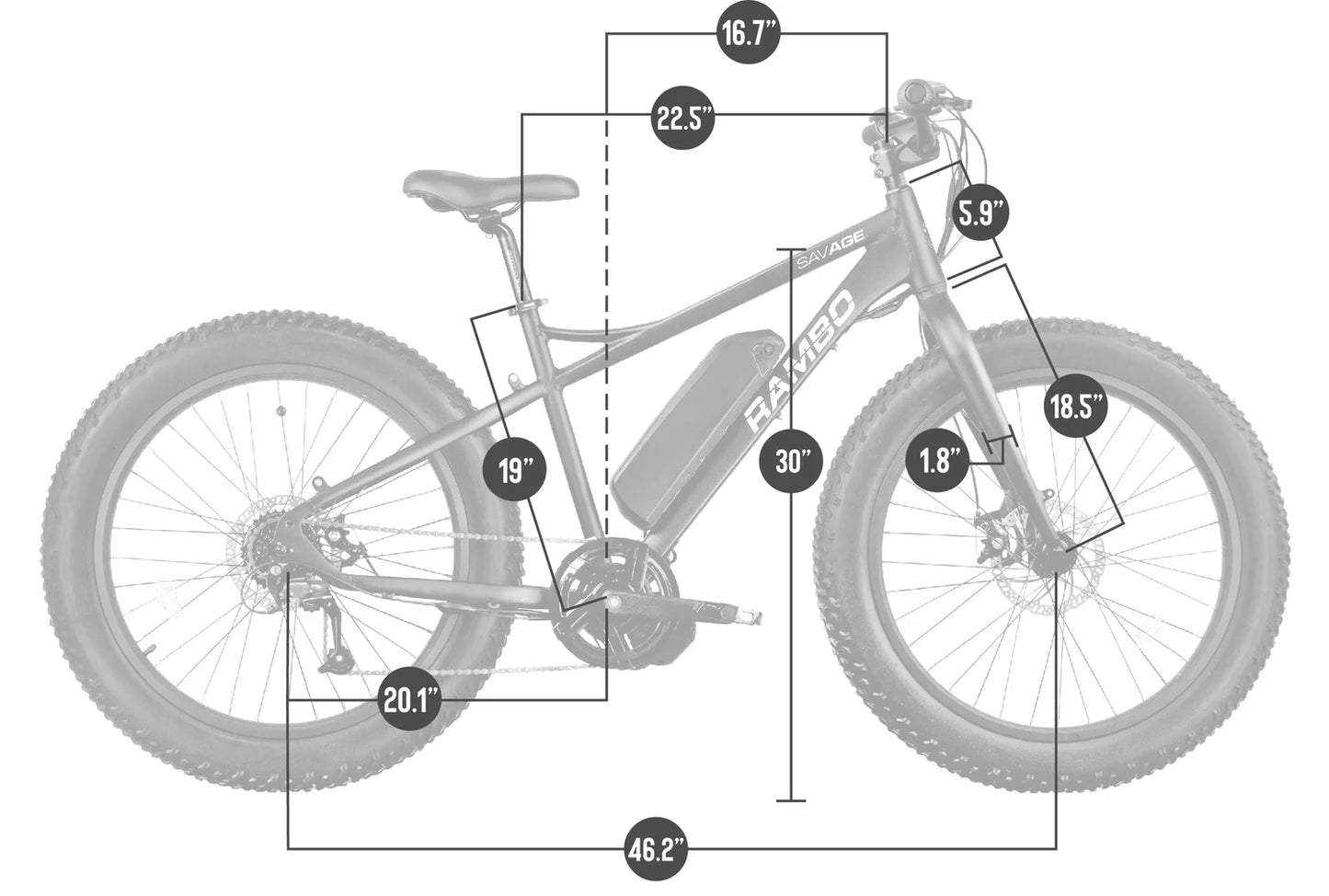 Rambo The Savage 750 W Off-Road Electric Hunting Bike E-Bike - E-Wheel Warehouse