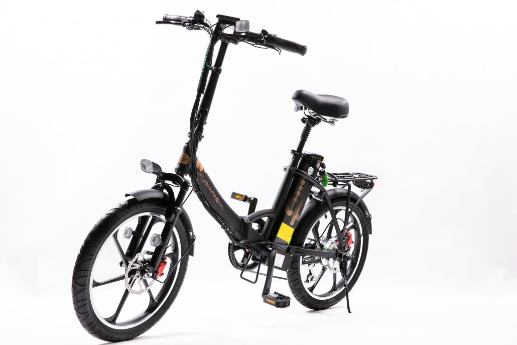 Green Bike Electric Motion City Premium 2021 Edition Folding 48v E-Bike - E-Wheel Warehouse