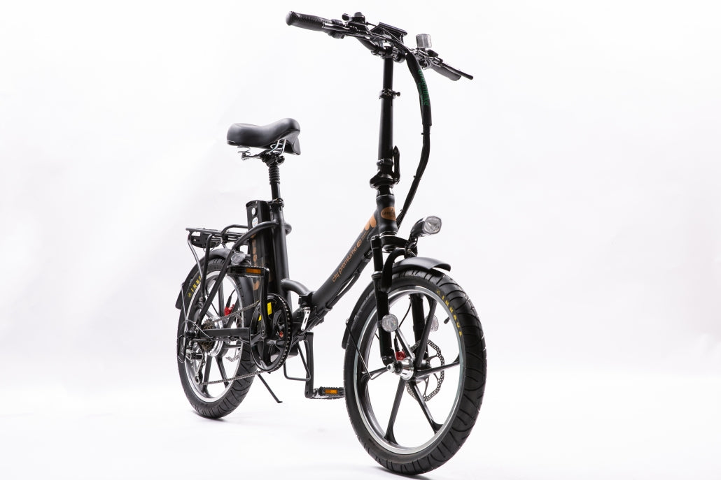 Green Bike Electric Motion City Premium 2021 Edition Folding 48v E-Bike - E-Wheel Warehouse