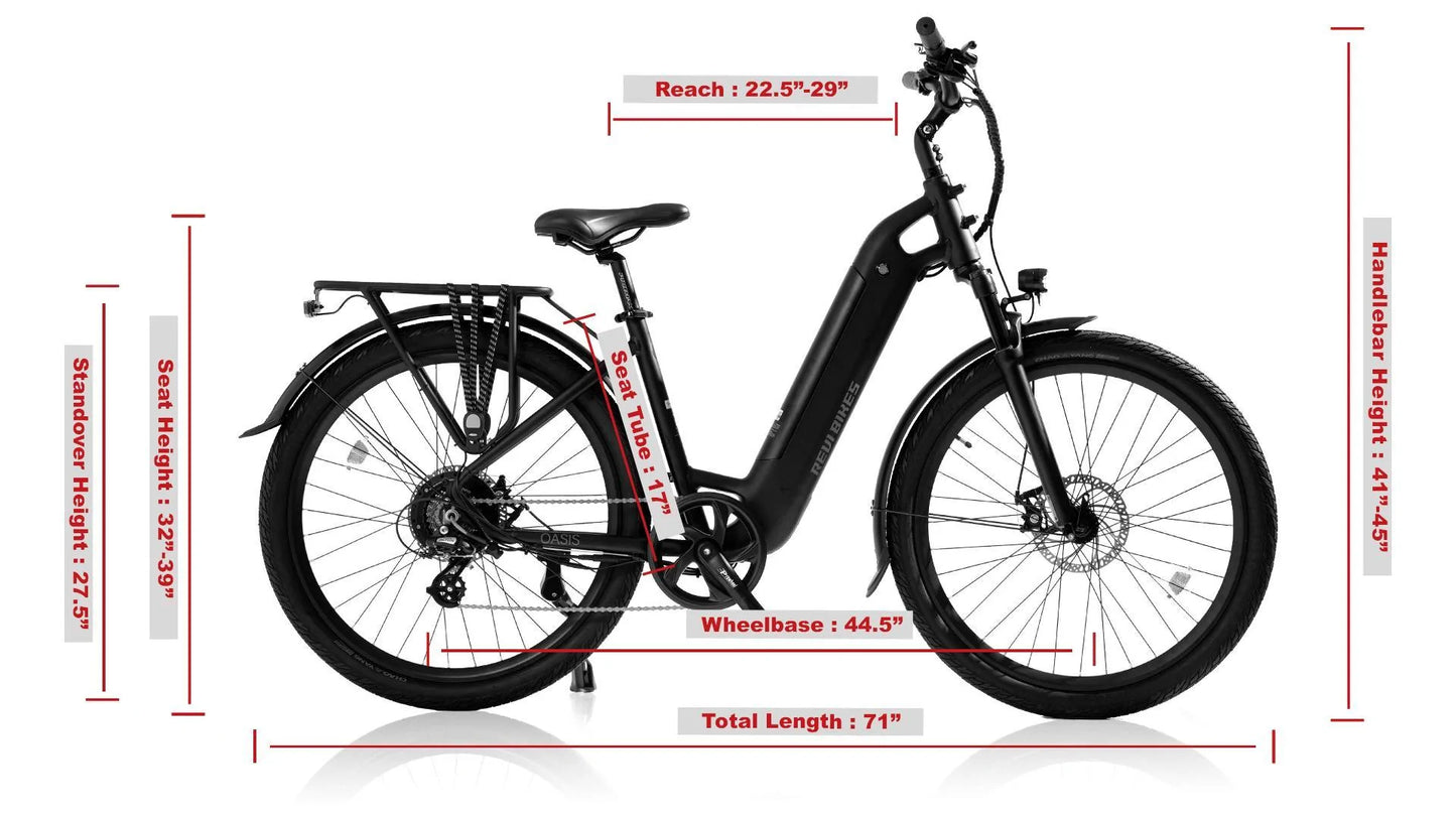 Revi Oasis 750W Step Thru Electric Bike
