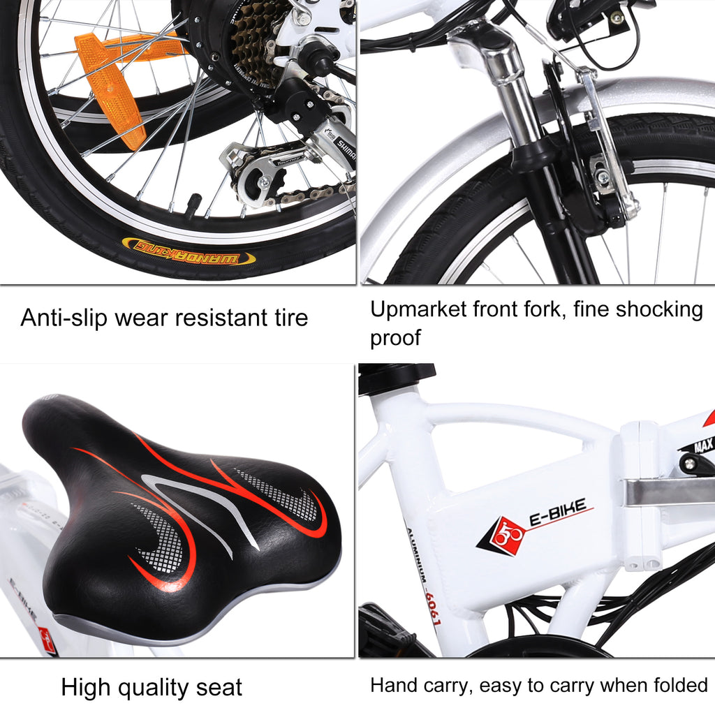 Ancheer AE4 20 Inch Wheel Folding Electric Bike