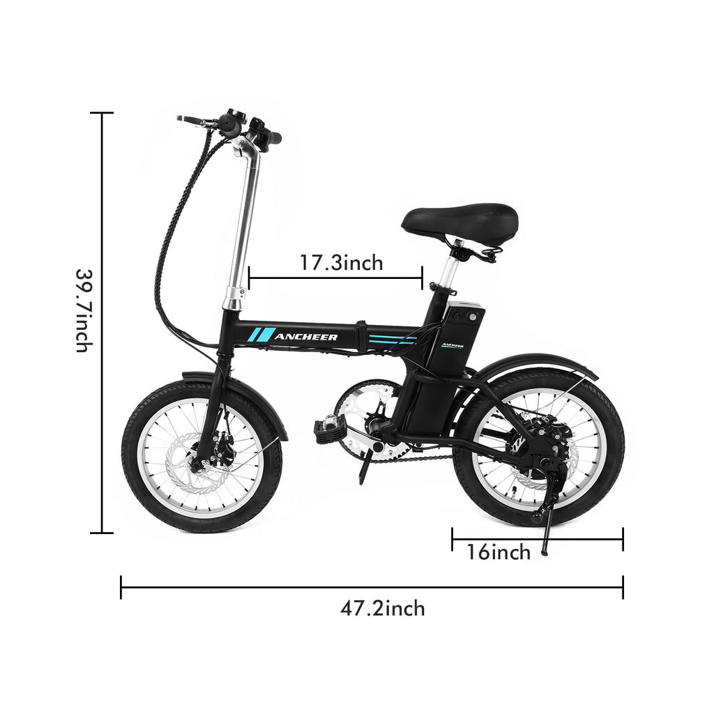 Ancheer 16" 250W Folding Electric Bike