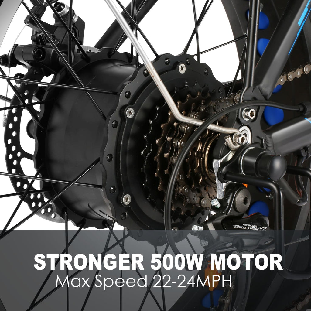 Ancheer  20 "500W Fat Tire Electric Mountain Bike