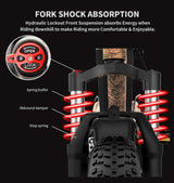 AostirMotor S18 1500W Electric Bike Snakeskin Grain - E-Wheel Warehouse