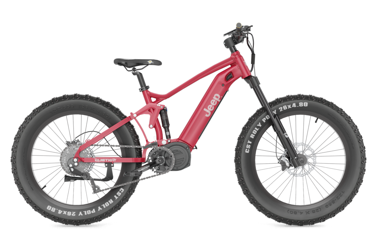 jeep e-bike trekking QuietKat Jeep Electric Bike, Red / 750W / Small