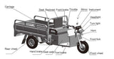 Pet 750 Watt Three Wheeled Electric Cargo Truck - E-Wheel Warehouse