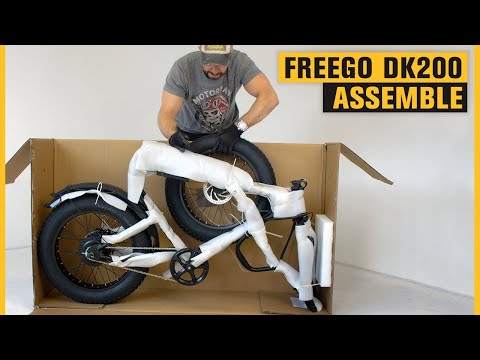 Freego DK200 Off Road Mountain Electric Bike 20'' Fat tires 1200W Powerful Motor 20Ah Lithium Battery