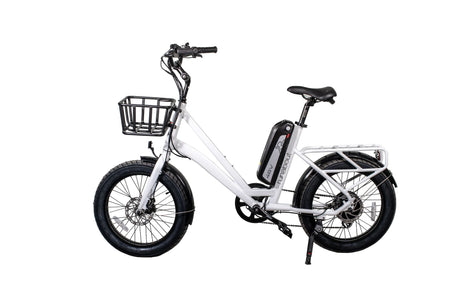 GlareWheel EB-RU Electric Bike Fat Tire 500W 5 Level Throttle With Basket - E-Wheel Warehouse